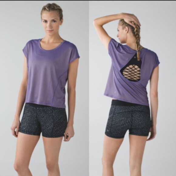 Lululemon sweaty or not crop tee - Picture 1 of 4